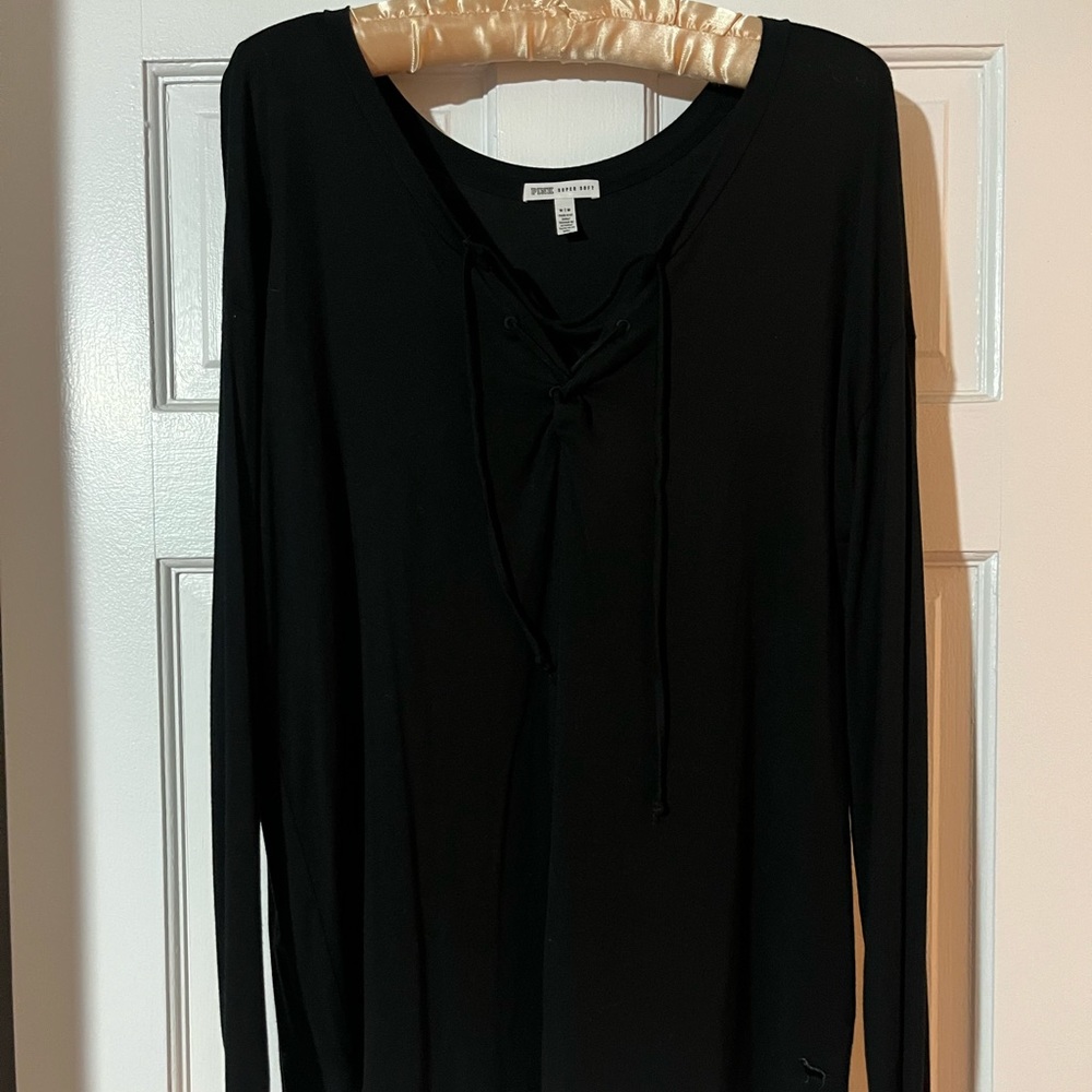 Victoria Secret pink black shirt
